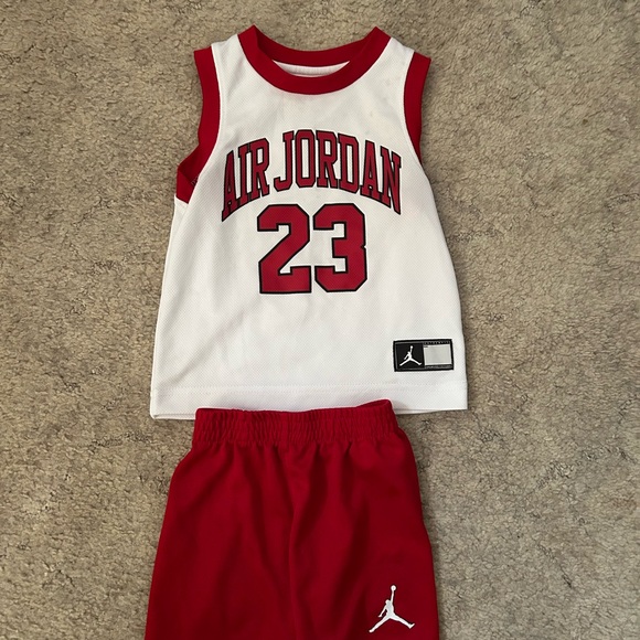 Jordan Other - Jordan Kids Red and White Jersey Set